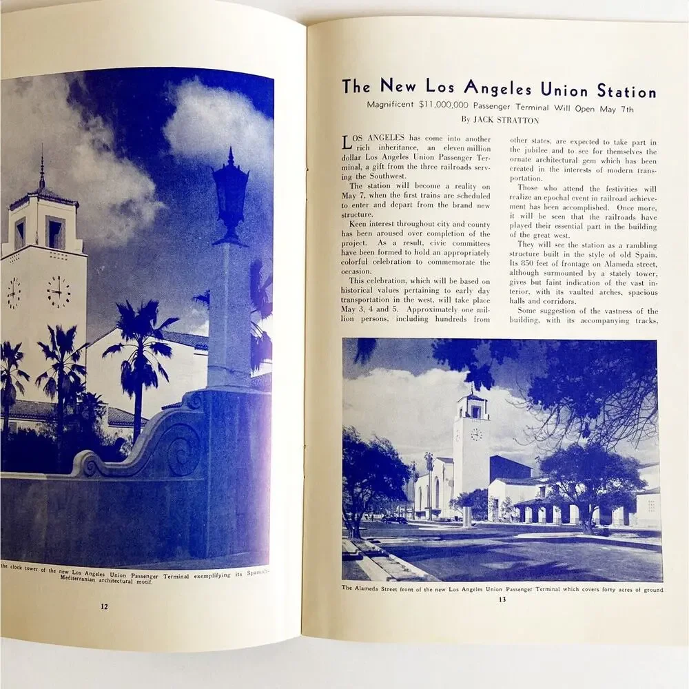 Union Pacific The Arrowhead 1939 Union Station Zion Bryce Trains Ads Hotel Calif